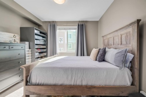 1302-522 Cranford Drive Se, Calgary, AB - Indoor Photo Showing Bedroom