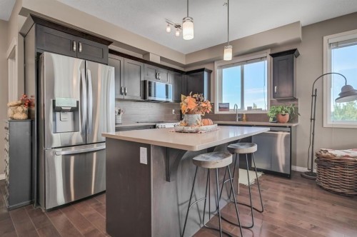 1302-522 Cranford Drive Se, Calgary, AB - Indoor Photo Showing Kitchen With Stainless Steel Kitchen
