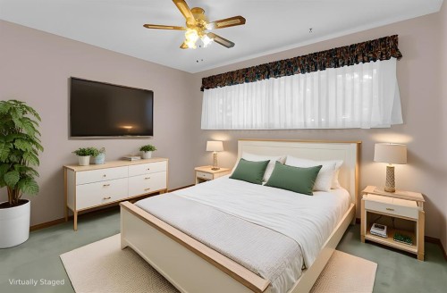 4808 Nordegg Crescent Nw, Calgary, AB - Indoor Photo Showing Bedroom