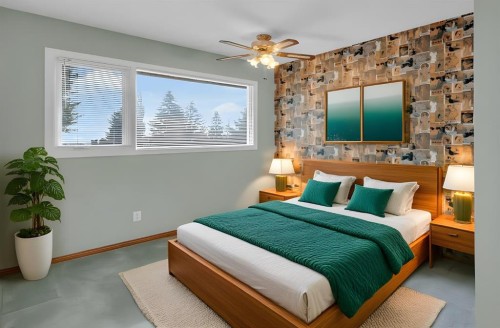 4808 Nordegg Crescent Nw, Calgary, AB - Indoor Photo Showing Bedroom