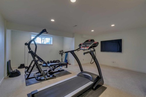 467 Mahogany Terrace Se, Calgary, AB - Indoor Photo Showing Gym Room
