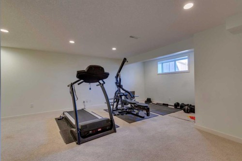 467 Mahogany Terrace Se, Calgary, AB - Indoor Photo Showing Gym Room
