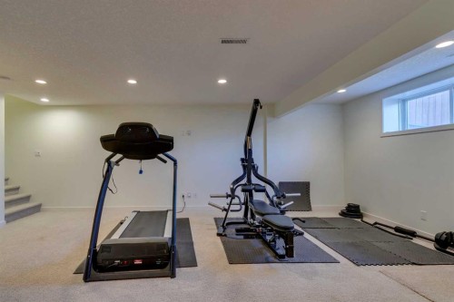 467 Mahogany Terrace Se, Calgary, AB - Indoor Photo Showing Gym Room