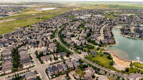 467 Mahogany Terrace Se, Calgary, AB - Outdoor With Body Of Water With View