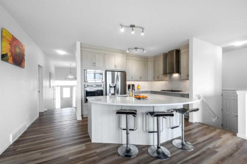 29 Cityside Link Ne, Calgary, AB - Indoor Photo Showing Kitchen With Stainless Steel Kitchen With Upgraded Kitchen