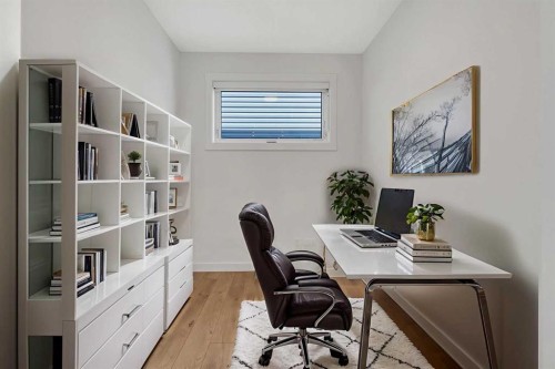 211 Creekstone Row Sw, Calgary, AB - Indoor Photo Showing Office