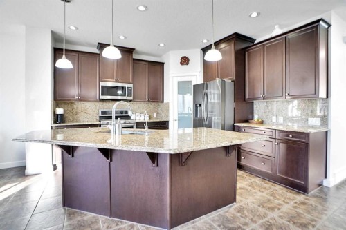 59 Redstone Park Ne, Calgary, AB - Indoor Photo Showing Kitchen With Stainless Steel Kitchen With Upgraded Kitchen