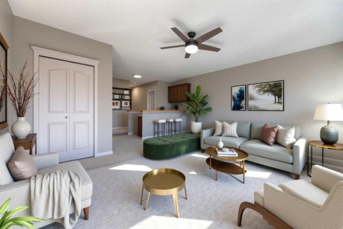 8903 Royal Oak Way Nw, Calgary, AB - Indoor Photo Showing Living Room