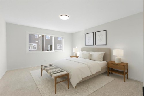 17 Marmot Passage Nw, Calgary, AB - Indoor Photo Showing Bedroom