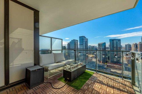 2208-1122 3 Street Se, Calgary, AB - Outdoor With Balcony With View With Exterior