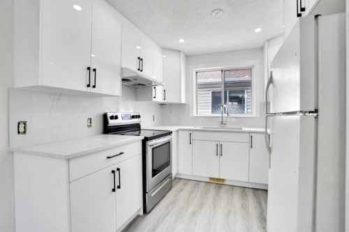 6032 Martingrove Road, Calgary, AB - Indoor Photo Showing Kitchen With Upgraded Kitchen