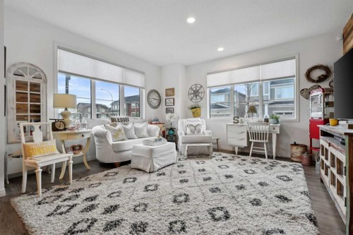 261 Carrington Circle Nw, Calgary, AB - Indoor Photo Showing Living Room
