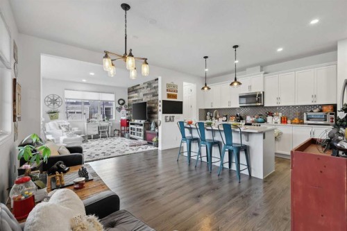 261 Carrington Circle Nw, Calgary, AB - Indoor Photo Showing Kitchen With Upgraded Kitchen