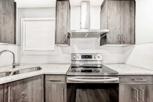 59 Tarington Way Ne, Calgary, AB - Indoor Photo Showing Kitchen With Double Sink With Upgraded Kitchen