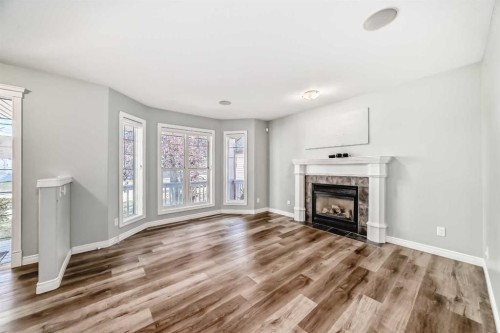 59 Tarington Way Ne, Calgary, AB - Indoor Photo Showing Living Room With Fireplace