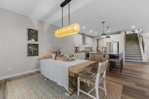 207 Brander Avenue, Langdon, AB - Indoor Photo Showing Dining Room