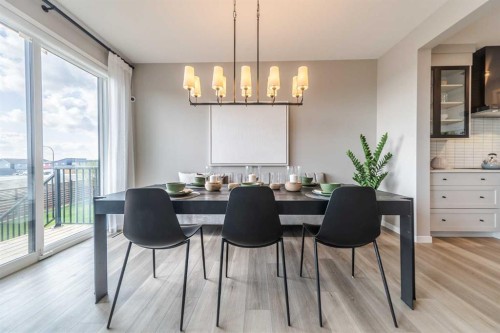 191 Lucas Common Nw, Calgary, AB - Indoor Photo Showing Dining Room