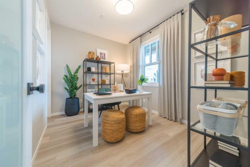191 Lucas Common Nw, Calgary, AB - Indoor Photo Showing Office