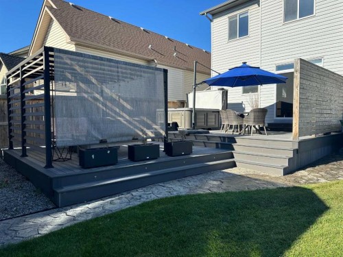 64 Elgin Meadows Manor Se, Calgary, AB - Outdoor With Deck Patio Veranda