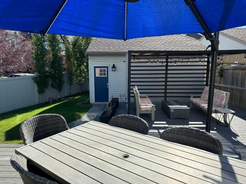 64 Elgin Meadows Manor Se, Calgary, AB - Outdoor With Deck Patio Veranda With Exterior