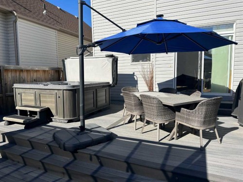 64 Elgin Meadows Manor Se, Calgary, AB - Outdoor With Deck Patio Veranda With Exterior