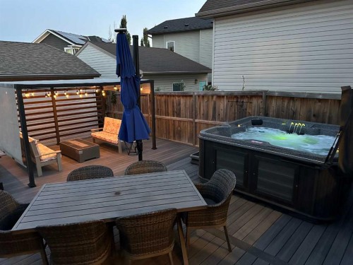 64 Elgin Meadows Manor Se, Calgary, AB - Outdoor With Deck Patio Veranda With Exterior