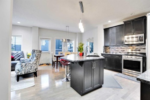151 Skyview Point Road Ne, Calgary, AB - Indoor Photo Showing Kitchen With Upgraded Kitchen