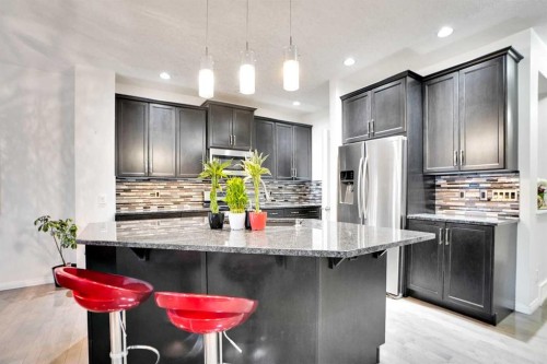 151 Skyview Point Road Ne, Calgary, AB - Indoor Photo Showing Kitchen With Stainless Steel Kitchen With Upgraded Kitchen