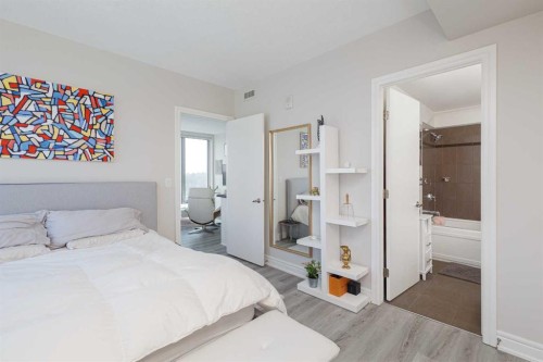 1702-817 15 Avenue Sw, Calgary, AB - Indoor Photo Showing Bedroom