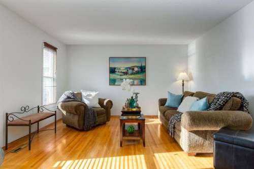 90 Allandale Close Se, Calgary, AB - Indoor Photo Showing Living Room
