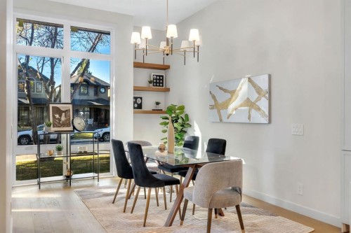 5020 21A Street Sw, Calgary, AB - Indoor Photo Showing Dining Room