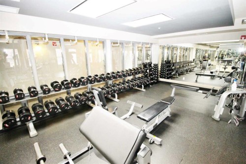 1708-11811 Lake Fraser Drive Se, Calgary, AB - Indoor Photo Showing Gym Room