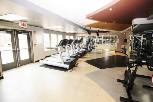 1708-11811 Lake Fraser Drive Se, Calgary, AB - Indoor Photo Showing Gym Room