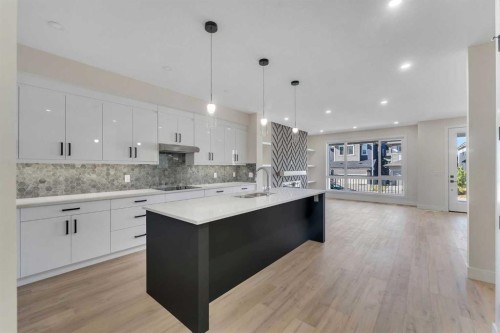 144 Saddlelake Manor Ne, Calgary, AB - Indoor Photo Showing Kitchen With Upgraded Kitchen