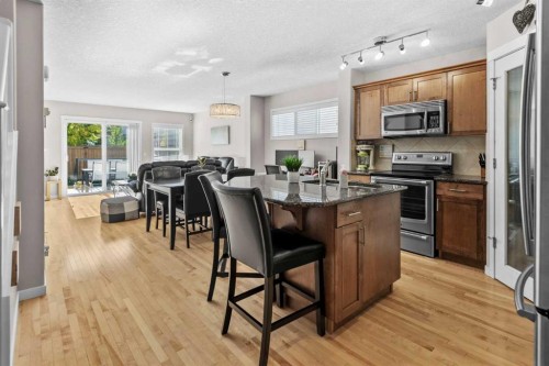 510 Cranston Drive Se, Calgary, AB - Indoor Photo Showing Kitchen With Stainless Steel Kitchen