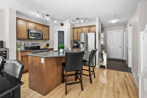 510 Cranston Drive Se, Calgary, AB - Indoor Photo Showing Kitchen With Stainless Steel Kitchen