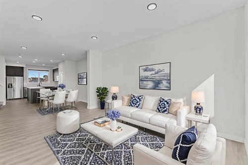 33 Belmont Drive Sw, Calgary, AB - Indoor Photo Showing Living Room