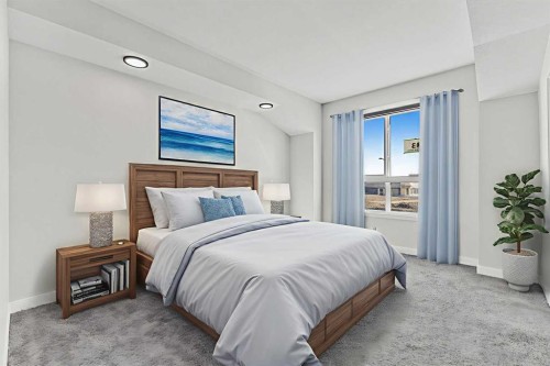 33 Belmont Drive Sw, Calgary, AB - Indoor Photo Showing Bedroom