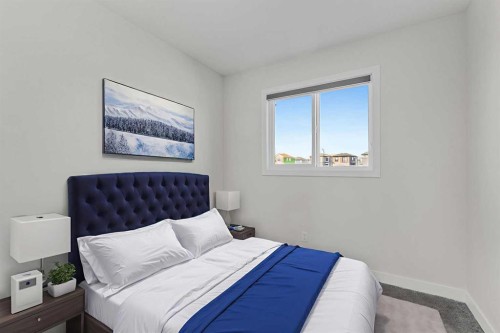 33 Belmont Drive Sw, Calgary, AB - Indoor Photo Showing Bedroom
