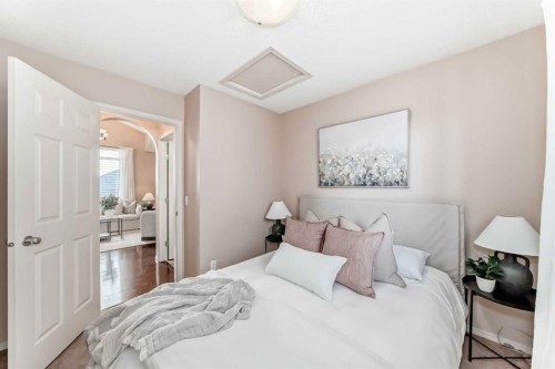 1046 Channelside Way Sw, Airdrie, AB - Indoor Photo Showing Bedroom