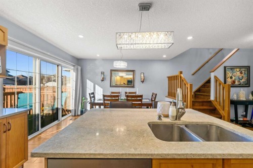 9287 Saddlebrook Drive Ne, Calgary, AB - Indoor Photo Showing Kitchen With Double Sink