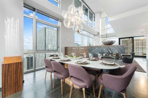 2004-108 9Th Avenue Sw, Calgary, AB - Indoor Photo Showing Dining Room