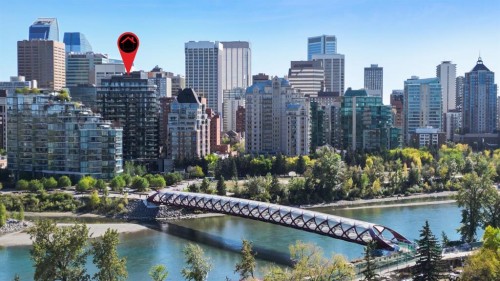 1102-730 2 Avenue Sw, Calgary, AB - Outdoor With Body Of Water With View
