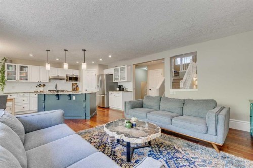 219 Chapalina Place Se, Calgary, AB - Indoor Photo Showing Living Room