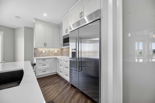 1474 Twp314, Rural Mountain View County, AB - Indoor Photo Showing Kitchen With Upgraded Kitchen