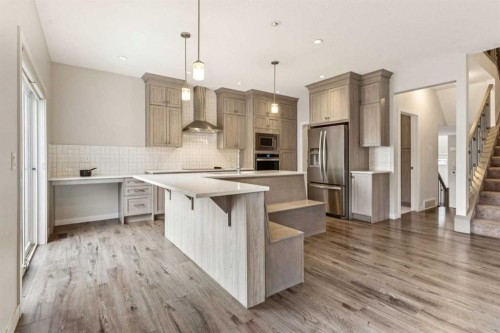 118 Saddlestone Park Ne, Calgary, AB - Indoor Photo Showing Kitchen With Upgraded Kitchen
