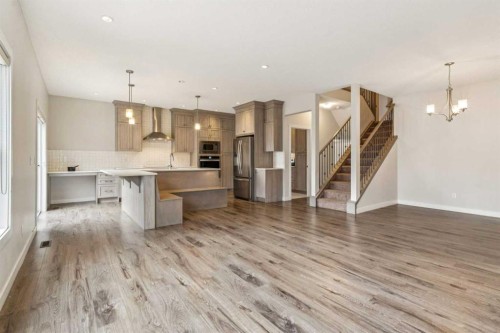 118 Saddlestone Park Ne, Calgary, AB - Indoor Photo Showing Kitchen With Upgraded Kitchen