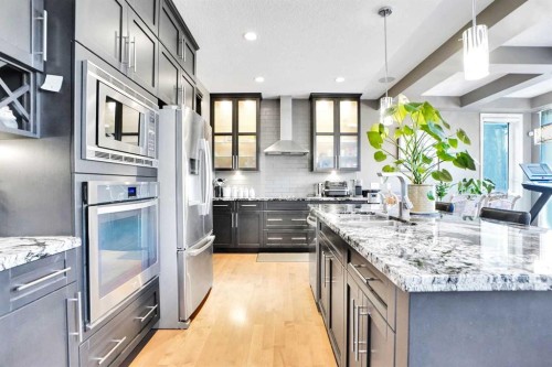 60 Cranarch Rise Se, Calgary, AB - Indoor Photo Showing Kitchen With Upgraded Kitchen