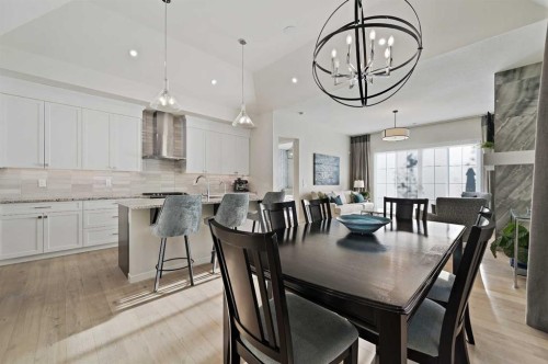 12 Cranbrook Mews Se, Calgary, AB - Indoor Photo Showing Dining Room