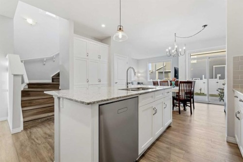 76 Legacy Glen Row Se, Calgary, AB - Indoor Photo Showing Kitchen With Double Sink